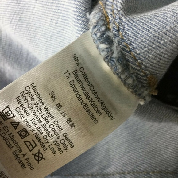 DKNY Solid Straight Leg Jeans Denim Light Blue - Picture 6 of 7